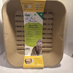10-Pack Kitty Sift Jumbo Disposable Sifting Litter Box Liner Refills - NEW!